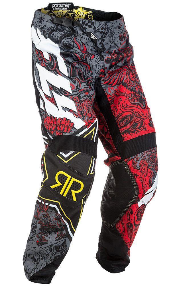 Штаны FLY RACING KINETIC ROCKSTAR Red/Grey